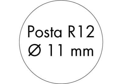 Stempelplaat Posta R12 met ontwerp