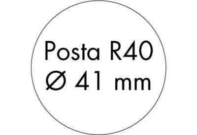 Stempelplaat Posta R40 met ontwerp