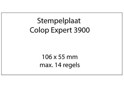 Stempelplaat Colop Expert Line 3900 met tekst of ontwerp