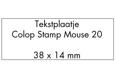 Stempelplaat Colop Pocket Stamp 20 met tekst of ontwerp