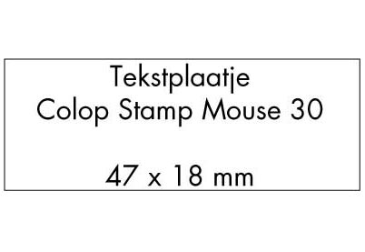 Stempelplaat Colop Pocket Stamp 30 met tekst of ontwerp