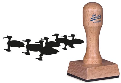 Stampij stempel #213 Zwemmende eendjes