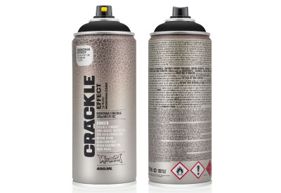 Spuitbus Crackle Lakspray Verkeerszwart 400 ml | Montana