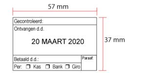 Geocaching Logstempel 24 mm Rond met Eigen Tekst