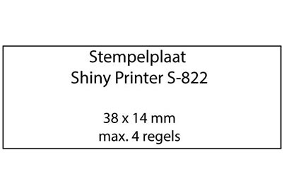 Stempelplaat Shiny Printer S-822
