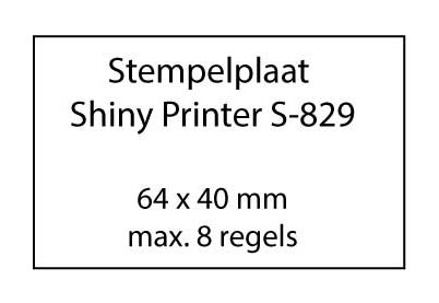 Stempelplaat Shiny Printer S-829