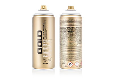 Spuitbus Verfspray Diepwit 400 ml | Montana Gold