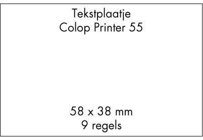 Stempelplaat Colop Printer 55 met tekst of ontwerp