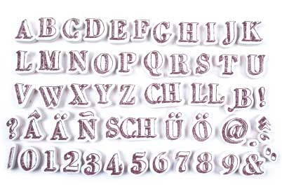 Stampo Scrap Alfabet & Cijfers Schets (03727)