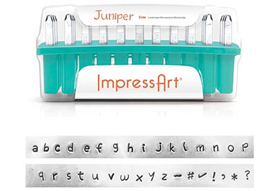 ImpressArt Slagletters Juniper kleine letters 3 mm