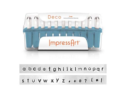 ImpressArt Slagletters Deco kleine letters 3 mm