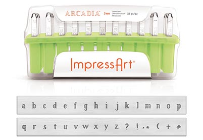 ImpressArt Slagletters Arcadia kleine letters 3 mm
