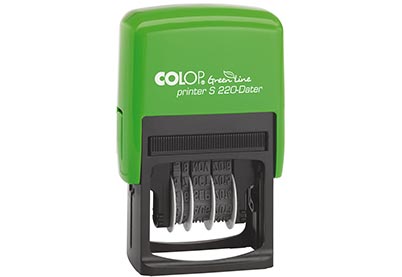 Colop S220 datumstempel 4 mm Green Line