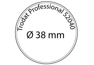 Stempelplaat Trodat Professional 52040 met ontwerp